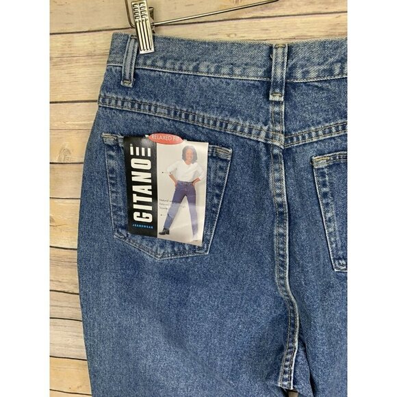 Vintage NEW Gitano Jeans Womens 16 Relaxed Fit Mom High Waisted Boho Hippie - Picture 10 of 11